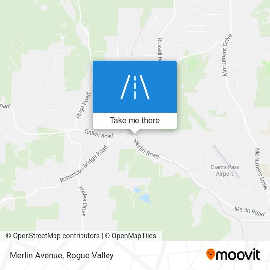 Mapa de Merlin Avenue