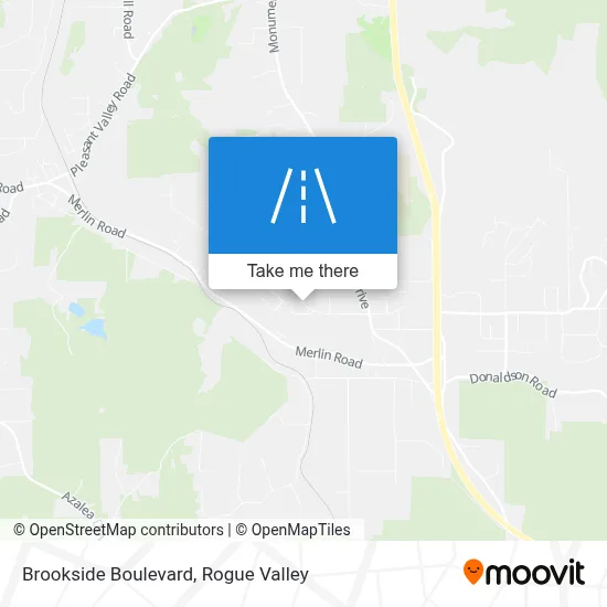 Brookside Boulevard map