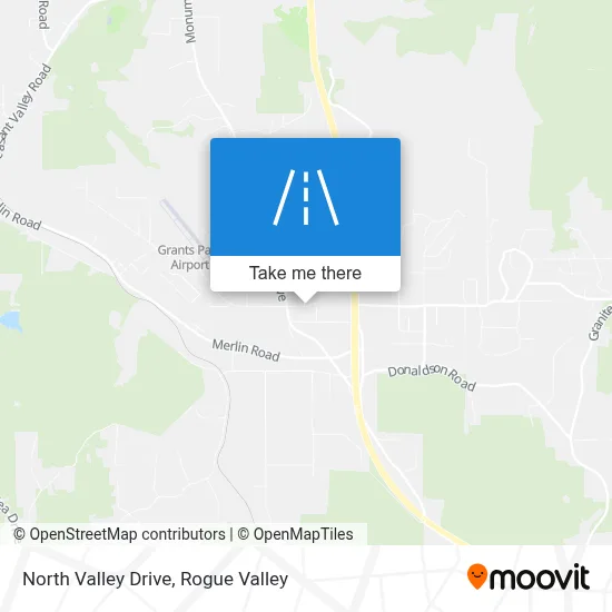North Valley Drive map