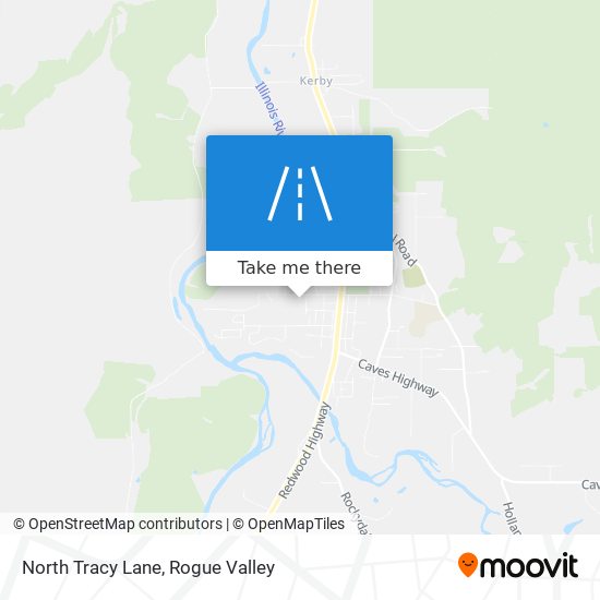 North Tracy Lane map