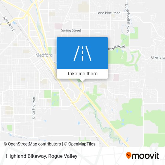 Highland Bikeway map