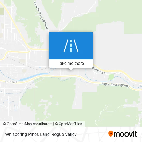 Whispering Pines Lane map