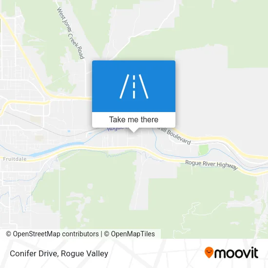 Conifer Drive map