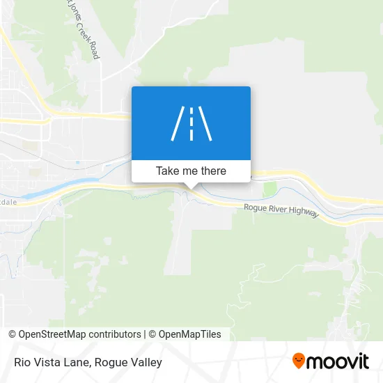 Rio Vista Lane map