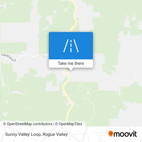 Sunny Valley Loop map