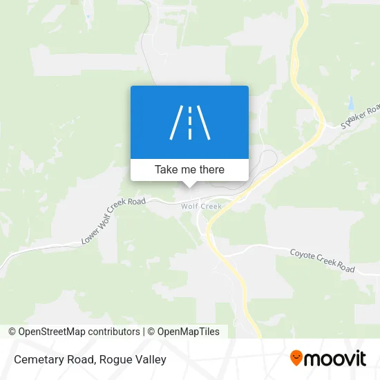 Cemetary Road map