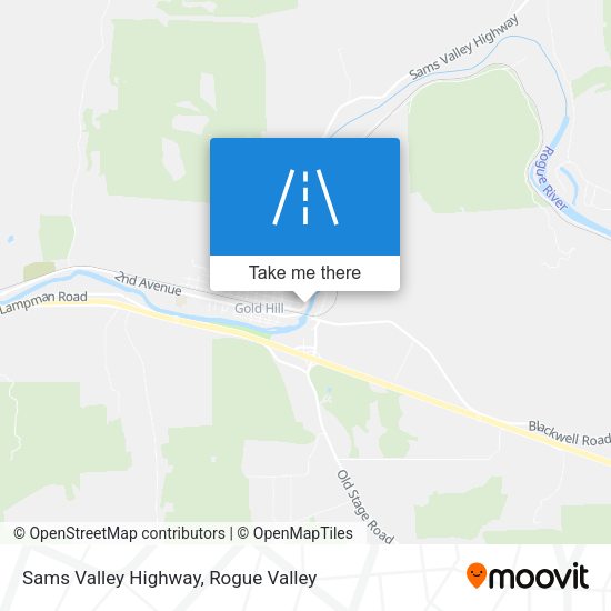 Sams Valley Highway map