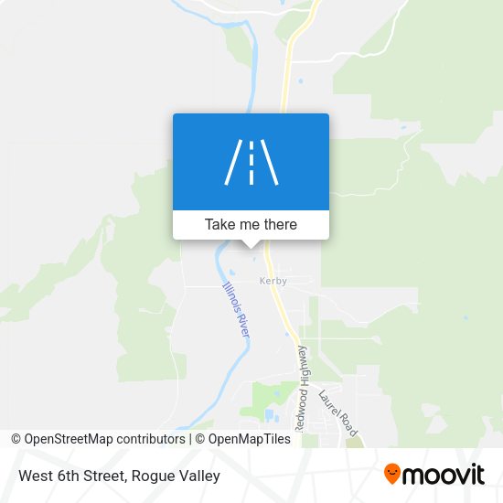 West 6th Street map