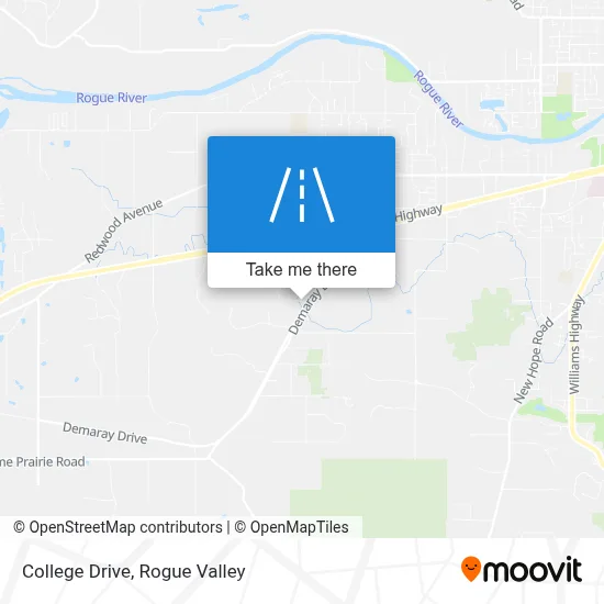 College Drive map