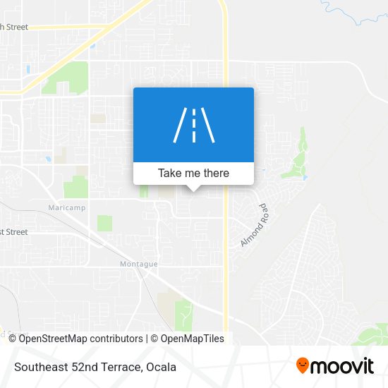 Southeast 52nd Terrace map