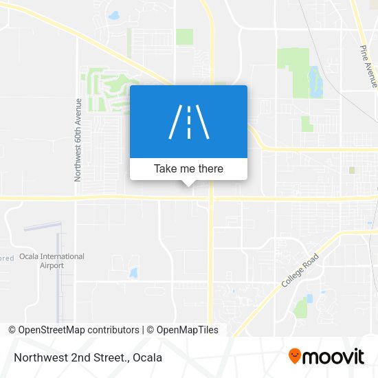 Northwest 2nd Street. map
