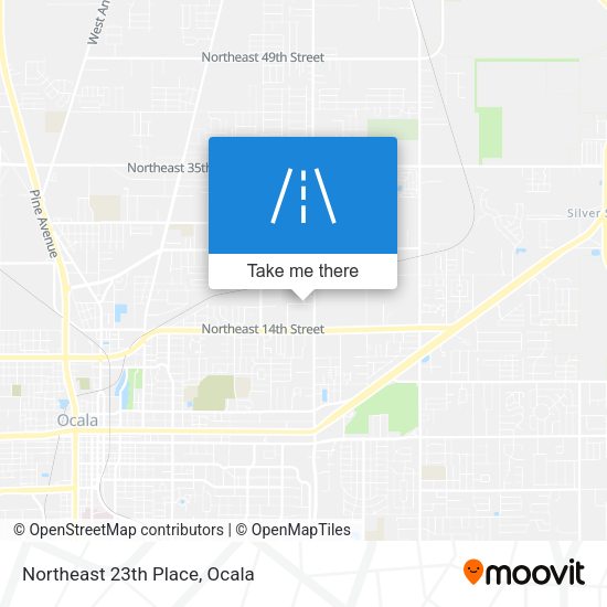 Northeast 23th Place map