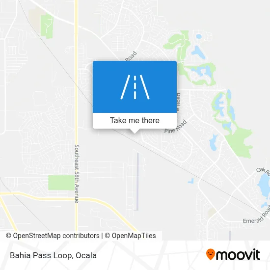 Bahia Pass Loop map
