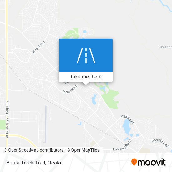 Mapa de Bahia Track Trail