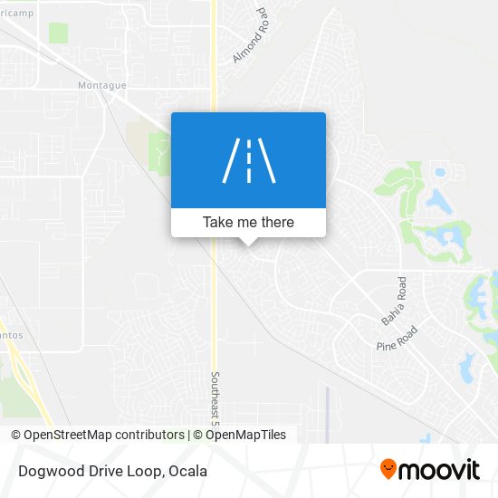 Dogwood Drive Loop map