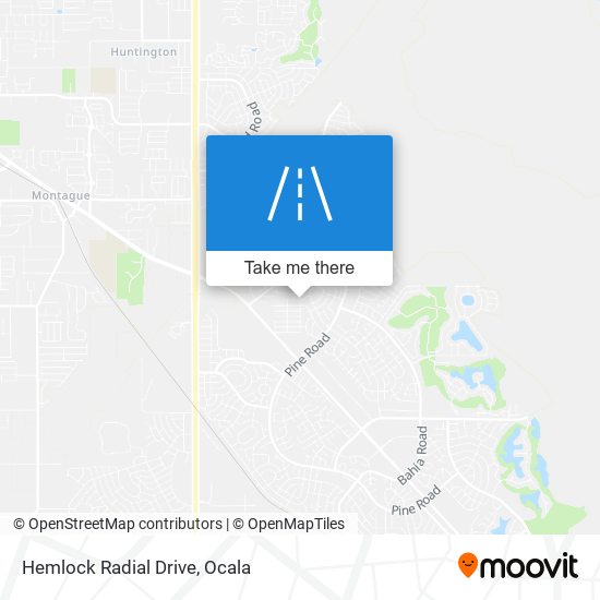 Mapa de Hemlock Radial Drive