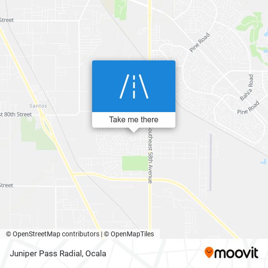 Juniper Pass Radial map