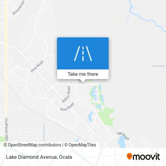 Lake Diamond Avenue map