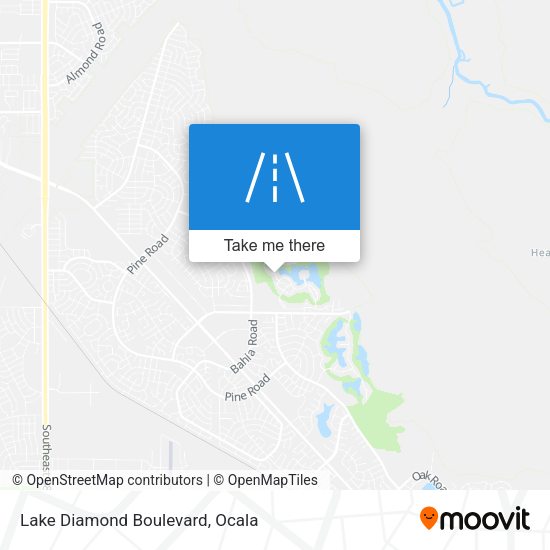 Lake Diamond Boulevard map