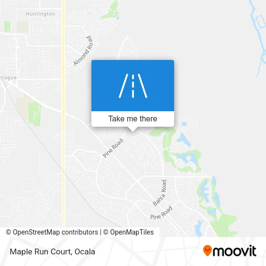 Maple Run Court map