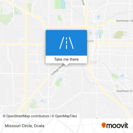 Mapa de Missouri Circle