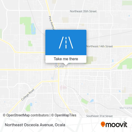 Mapa de Northeast Osceola Avenue