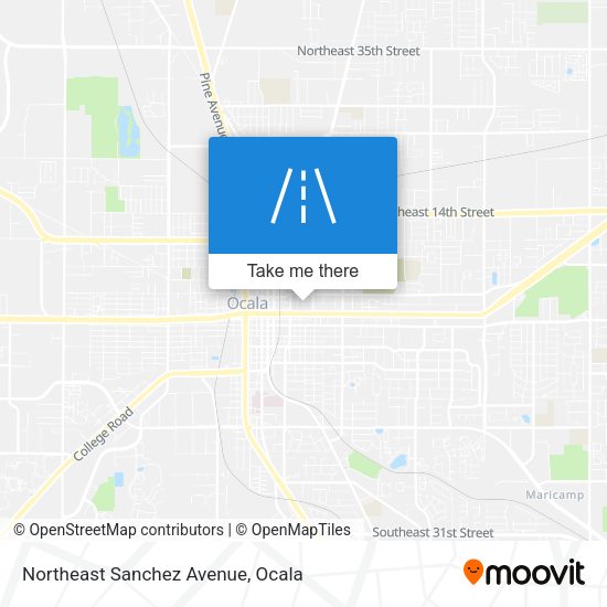 Northeast Sanchez Avenue map