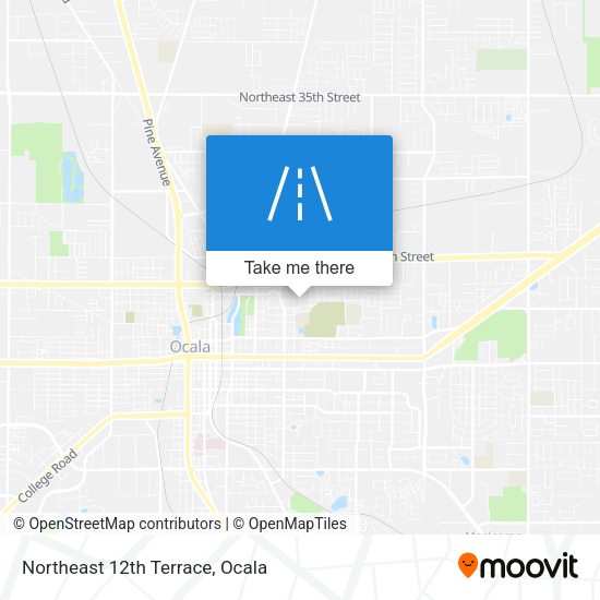 Northeast 12th Terrace map
