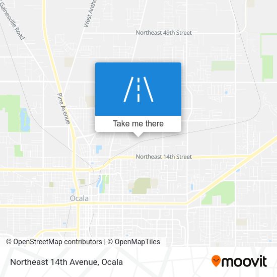 Northeast 14th Avenue map