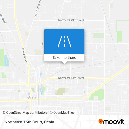 Mapa de Northeast 16th Court