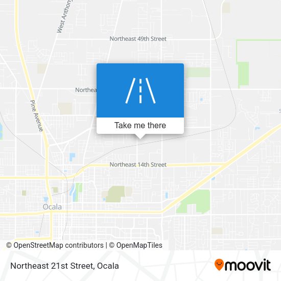 Northeast 21st Street map