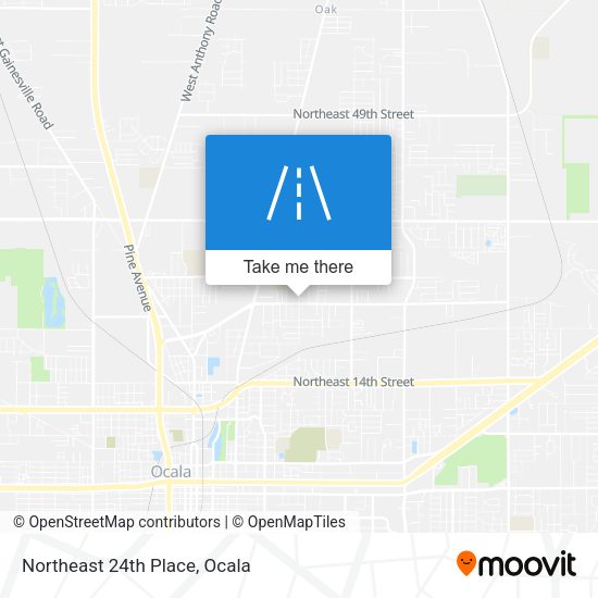 Mapa de Northeast 24th Place