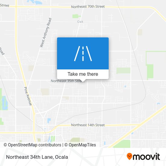 Mapa de Northeast 34th Lane