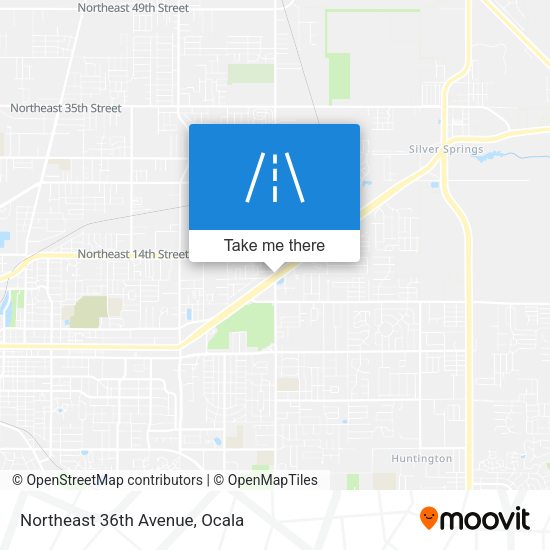 Northeast 36th Avenue map