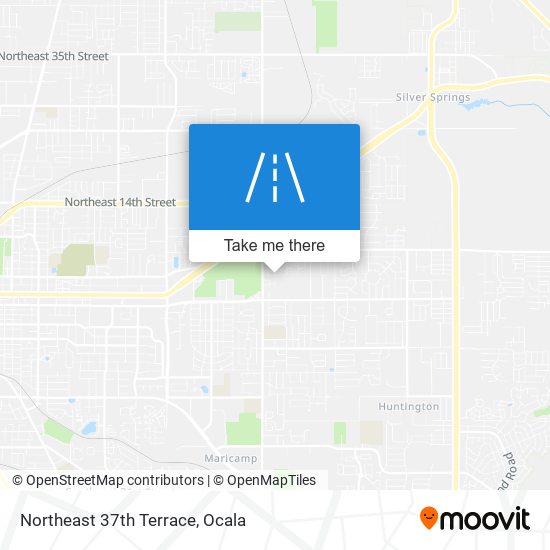 Northeast 37th Terrace map