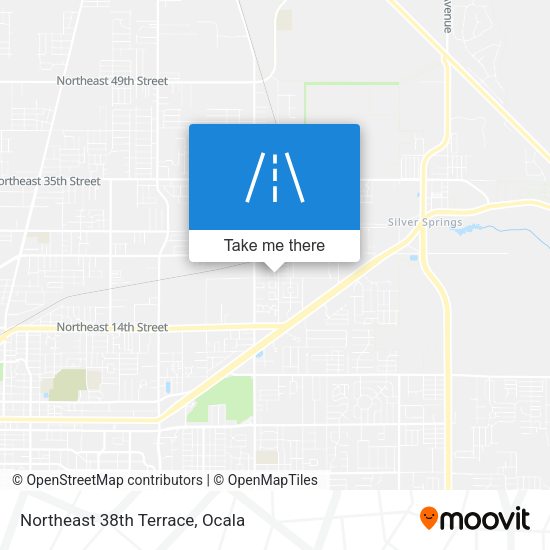 Northeast 38th Terrace map