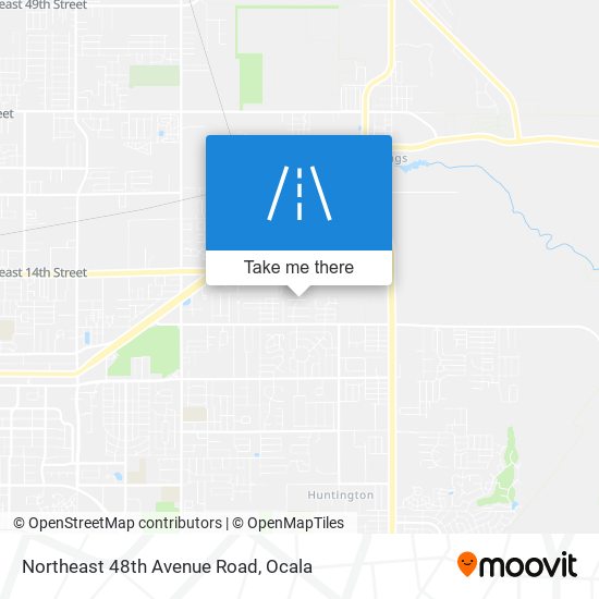 Northeast 48th Avenue Road map