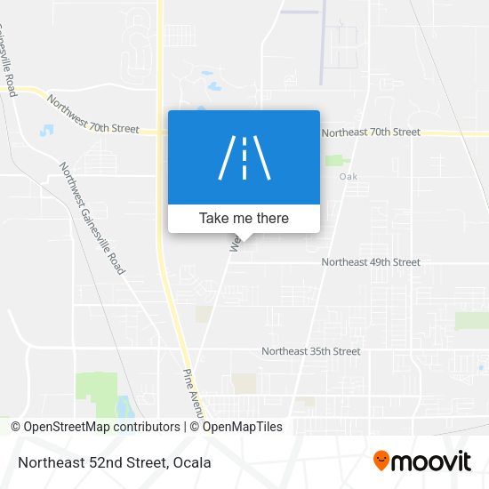 Northeast 52nd Street map