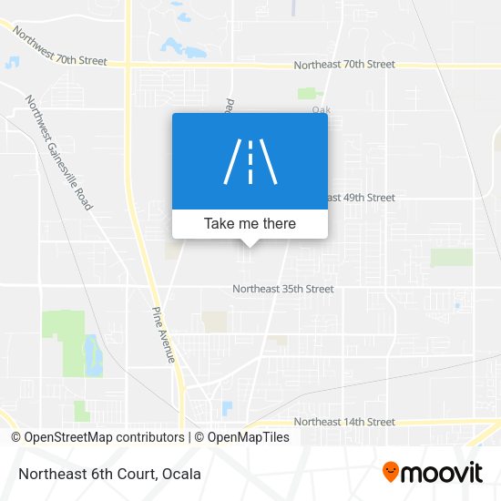 Northeast 6th Court map