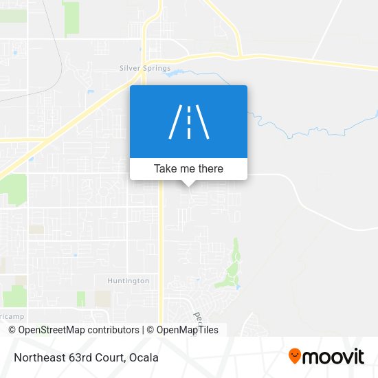 Northeast 63rd Court map