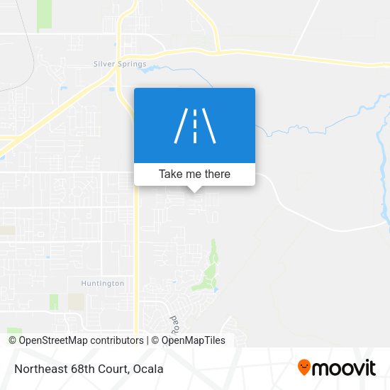 Northeast 68th Court map