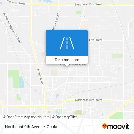 Mapa de Northeast 9th Avenue