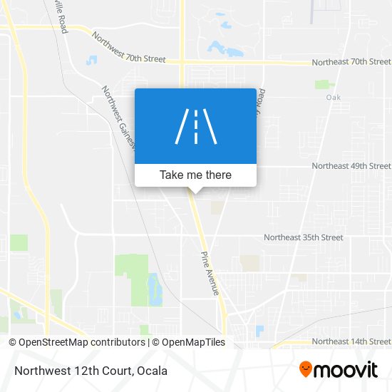 Northwest 12th Court map