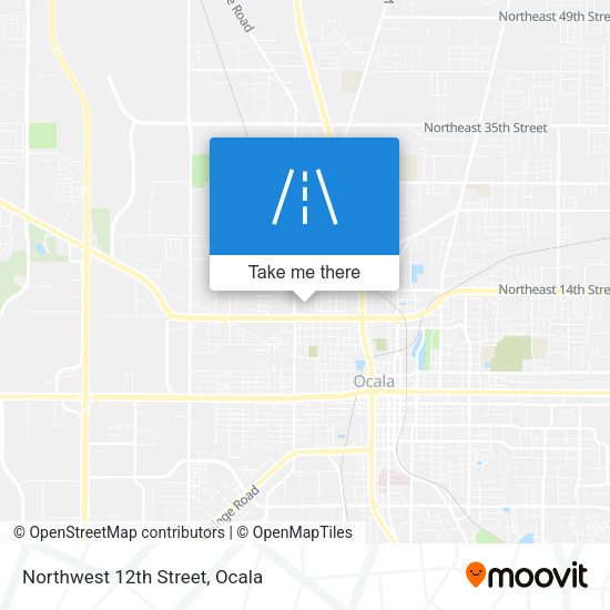 Northwest 12th Street map