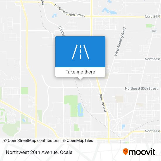 Northwest 20th Avenue map