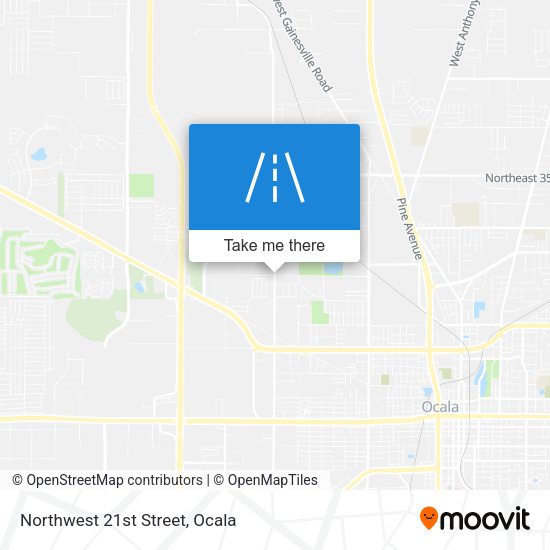 Mapa de Northwest 21st Street