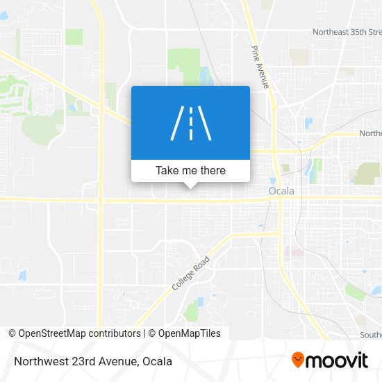 Northwest 23rd Avenue map