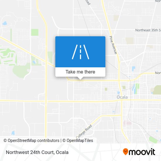 Northwest 24th Court map