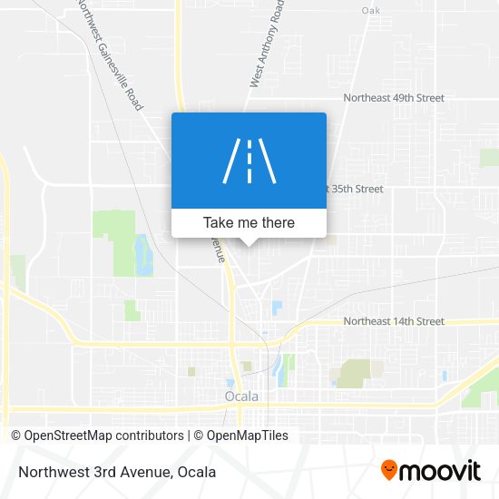Northwest 3rd Avenue map