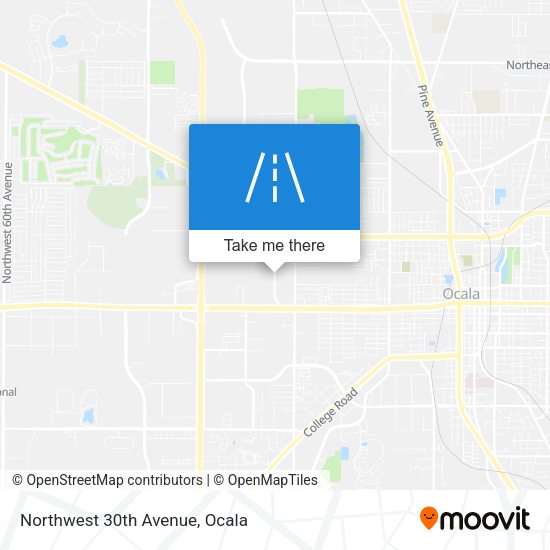 Northwest 30th Avenue map